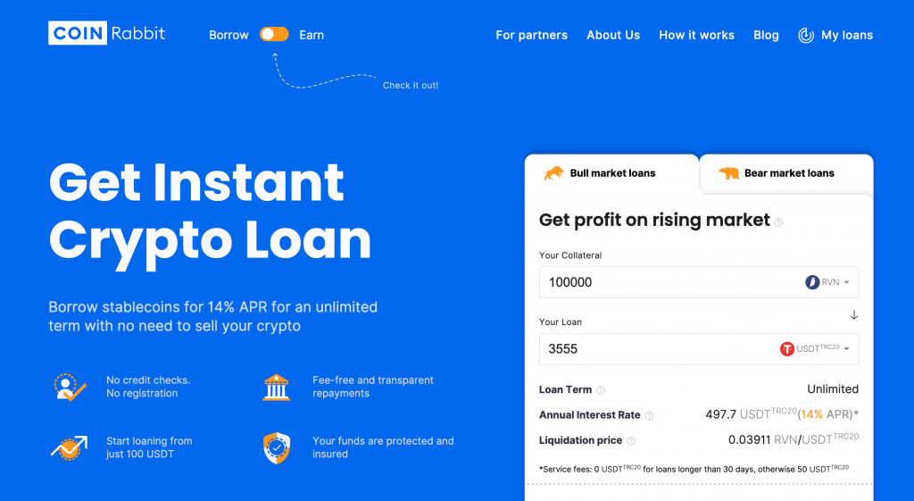 how to get rvn loan?