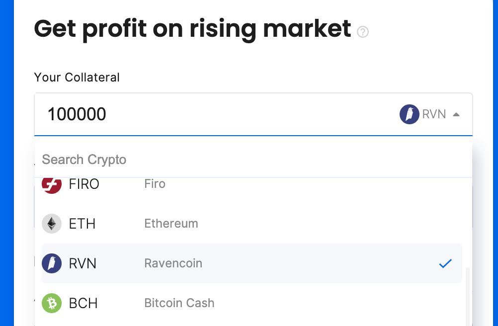 ravencoin as collateral