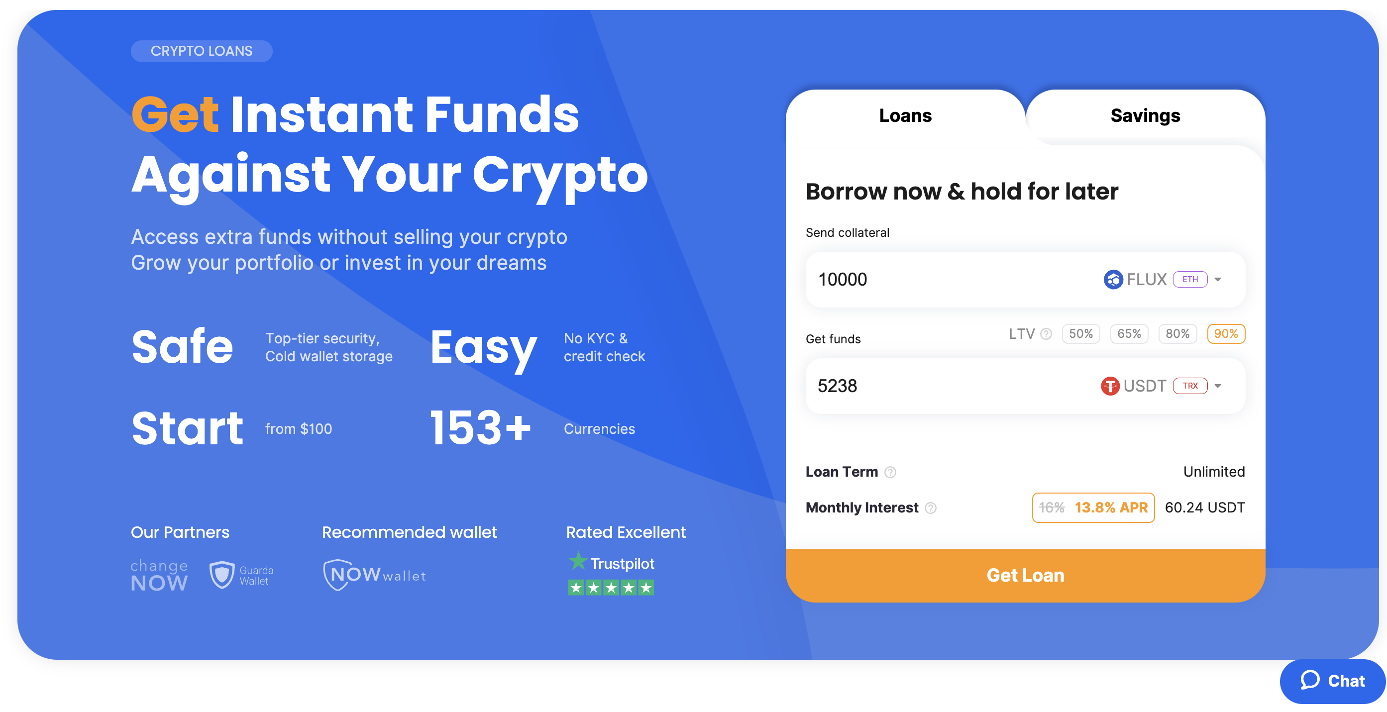 Flux crypto loan