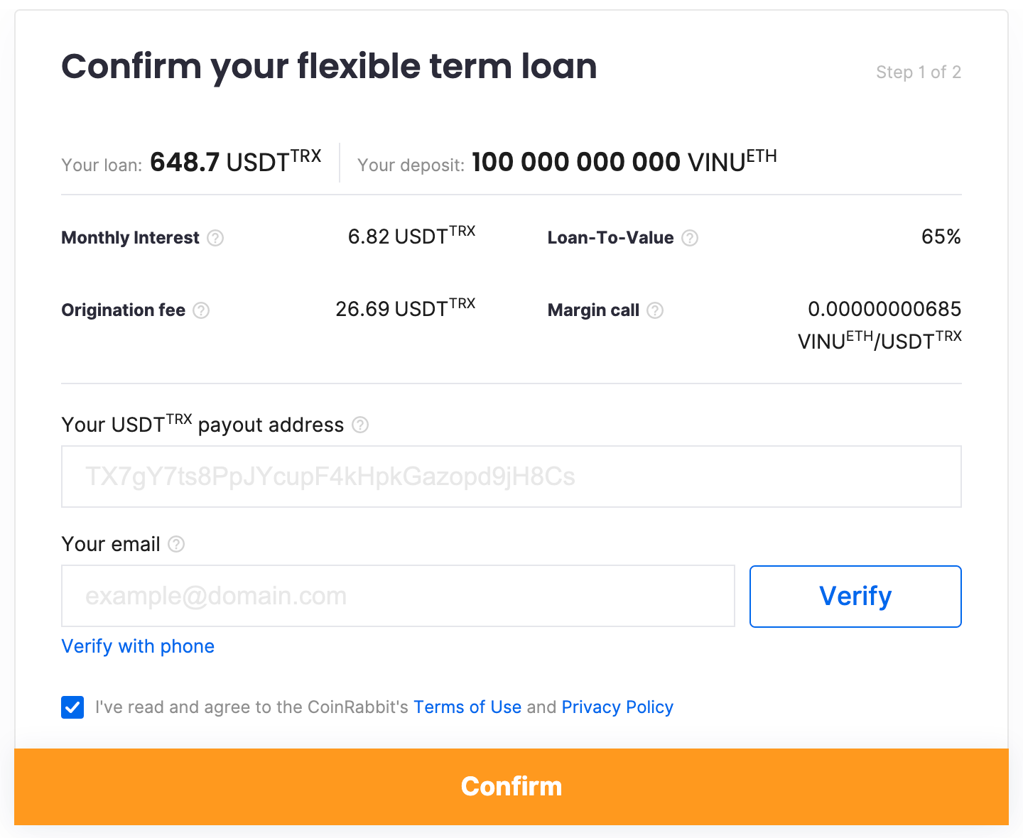 Vita Inu crypto loan