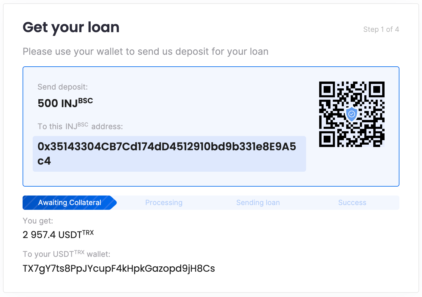 INJ crypto lending