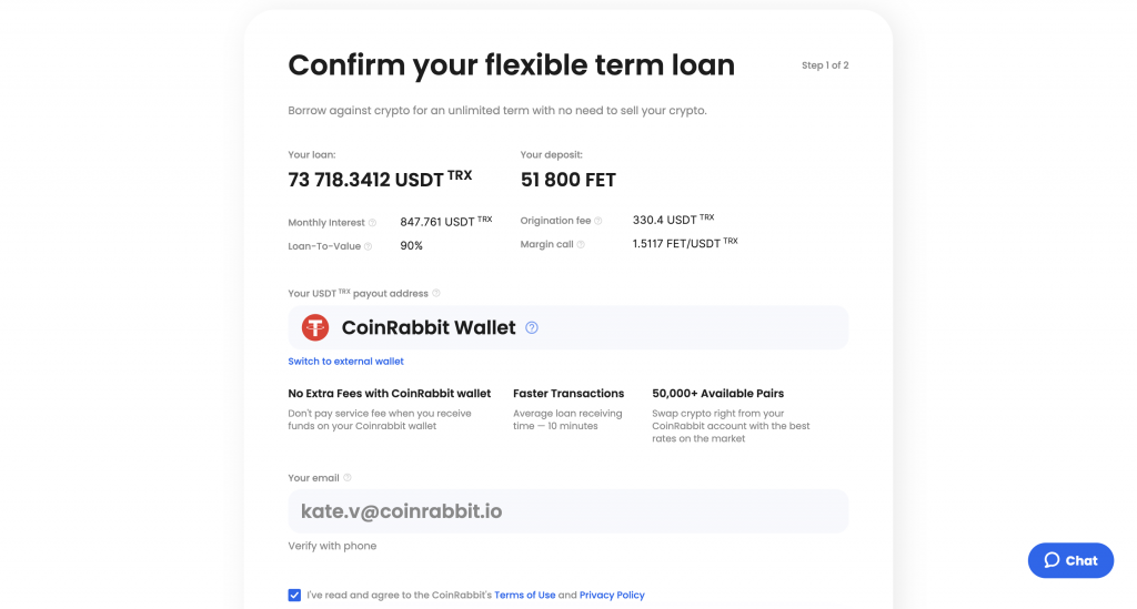 fetch.ai loans